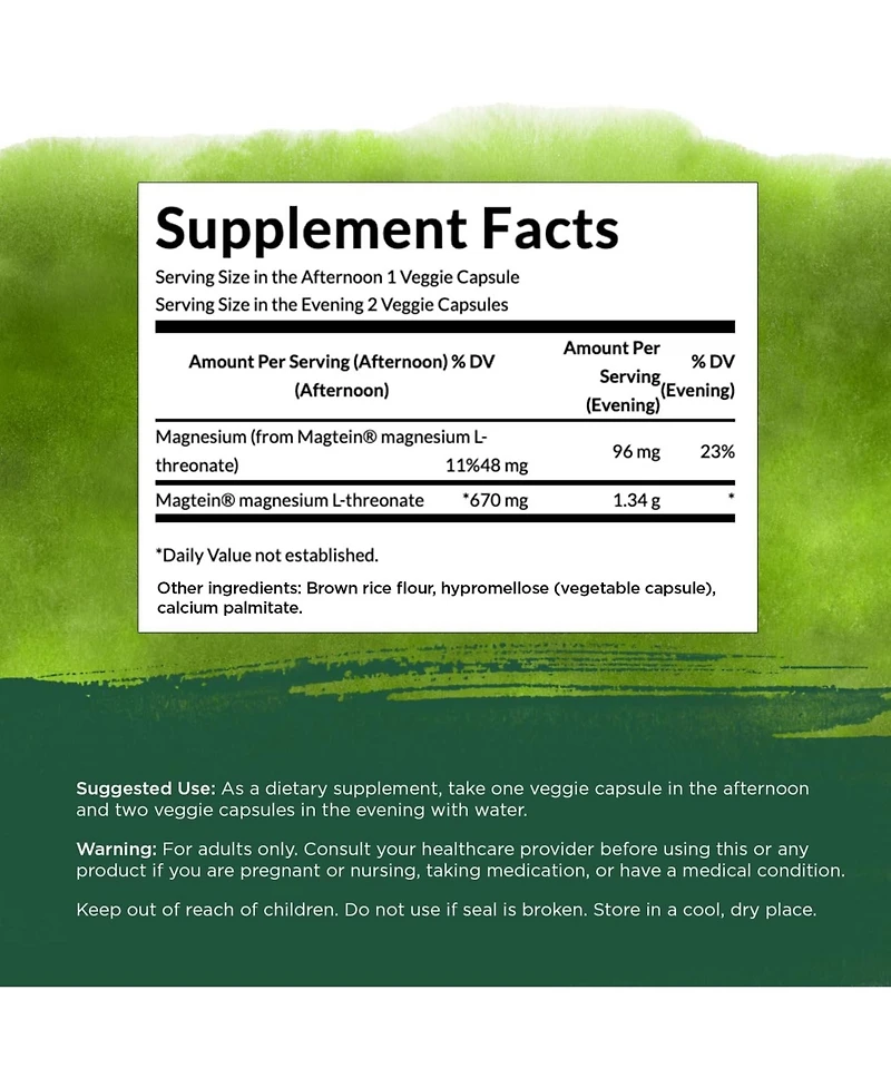 Swanson Magnesium L-Threonate Mineral Supplement for Nervous System Support - May Support Cognitive Health, Learning and Memory