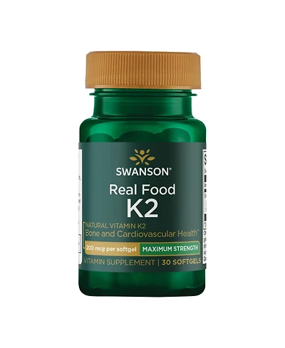 Swanson Maximum Strength Vitamin K2 (Menaquinone-7) 200 mcg
