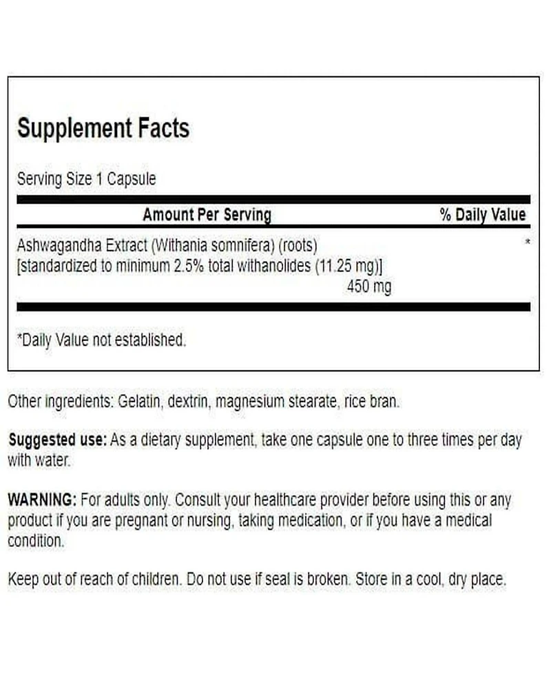 Swanson Ashwagandha Extract 450 mg