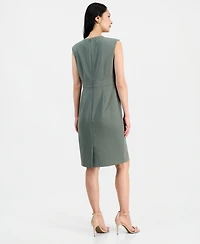 Kasper Women's Extended Cap Sleeve Sheath Dress