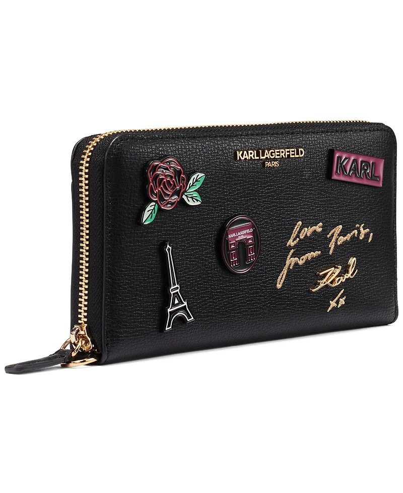 Karl Lagerfeld Paris Jacqueline Zip Around Wallet