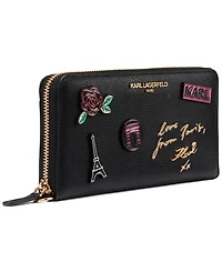 Karl Lagerfeld Paris Jacqueline Zip Around Wallet