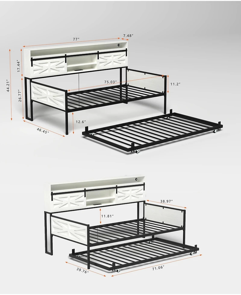 Lucky One Twin Daybed with Trundle
