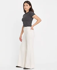Good American Women's High-Rise Palazzo Jeans