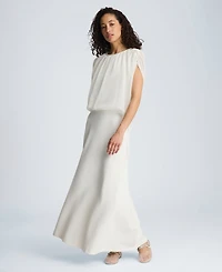 Kenneth Cole Women's Pull-On Bias Flared Maxi Skirt