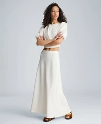 Kenneth Cole Women's Crewneck Wrap T-Shirt