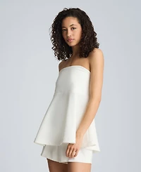 Kenneth Cole Women's Strapless Peplum Top