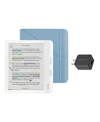 Kobo Libra Colour eReader with Dusk SleepCover Case and Ac Bundle