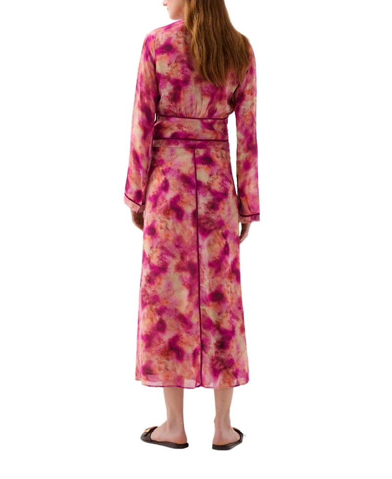 Scalpers Women's Tie Velvet Print Skirt