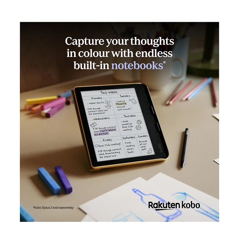 Kobo Libra Colour eReader with Clear Case Bundle