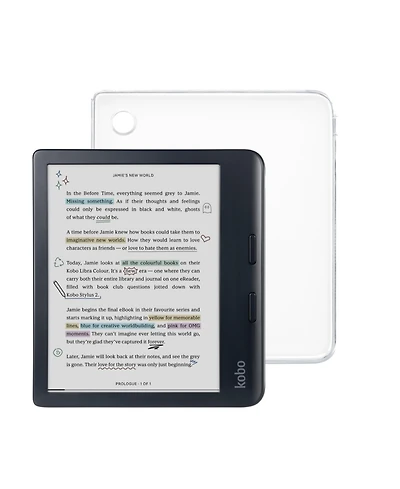 Kobo Libra Colour eReader with Clear Case Bundle