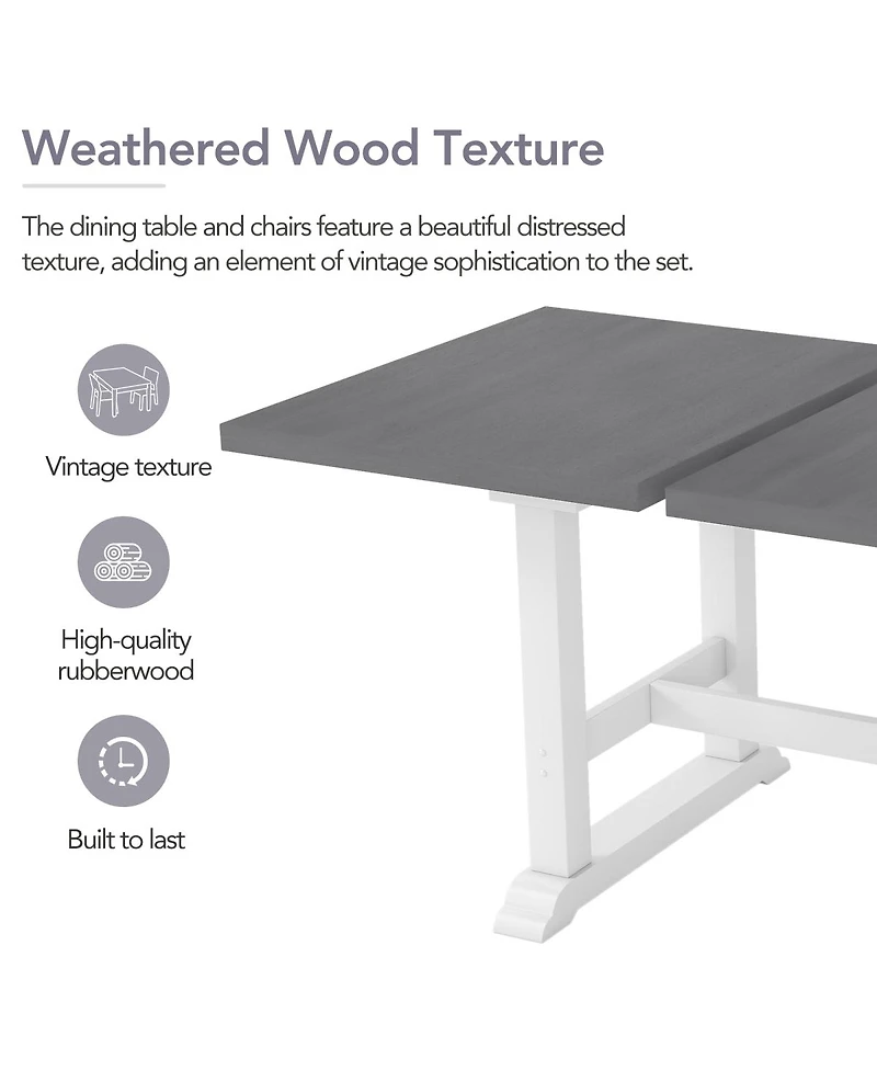 Streamdale Furniture Extendable 6-Piece Dining Set with Bench