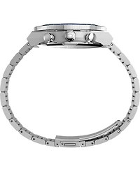 Timex Men's Quartz Chronograph Silver-Tone Stainless Steel Watch 40mm