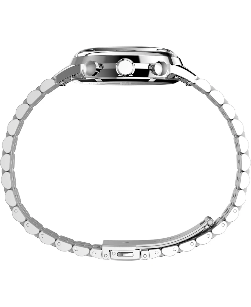 Timex Men's Quartz Chronograph Silver-Tone Stainless Steel Watch 40mm