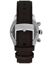 Timex Men's Quartz Chronograph Brown Leather Watch 39mm