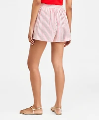 On 34th Women's Drawstring Seersucker Texture Shorts, Macy's Exclusive