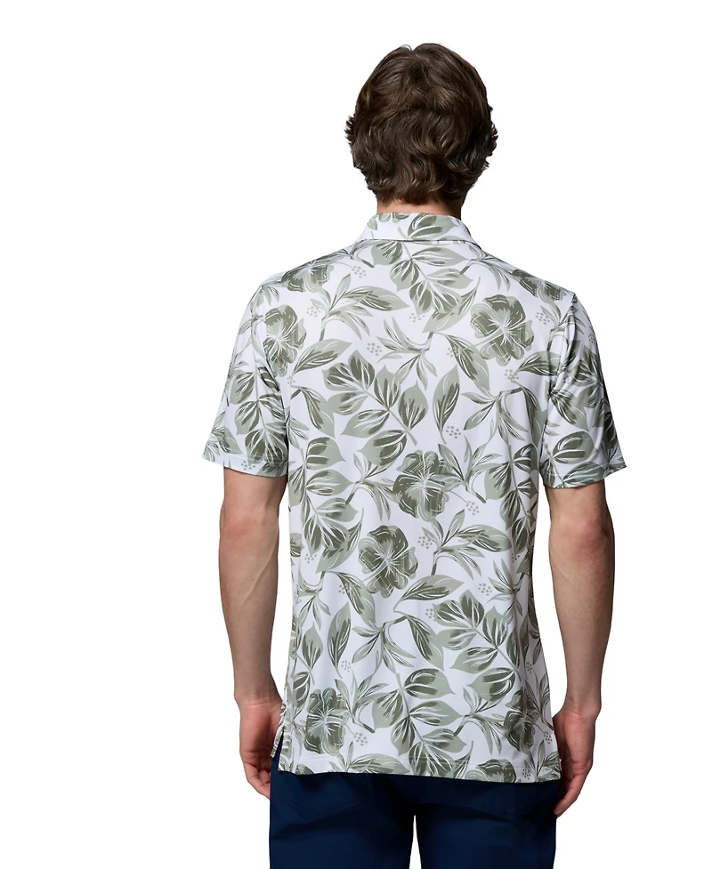 Columbia Men's Parsons Printed Short-Sleeve Polo Shirt