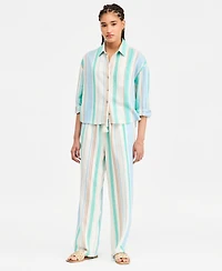 Liverpool Los Angeles Women's Long-Sleeve Relaxed Button-Down Shirt