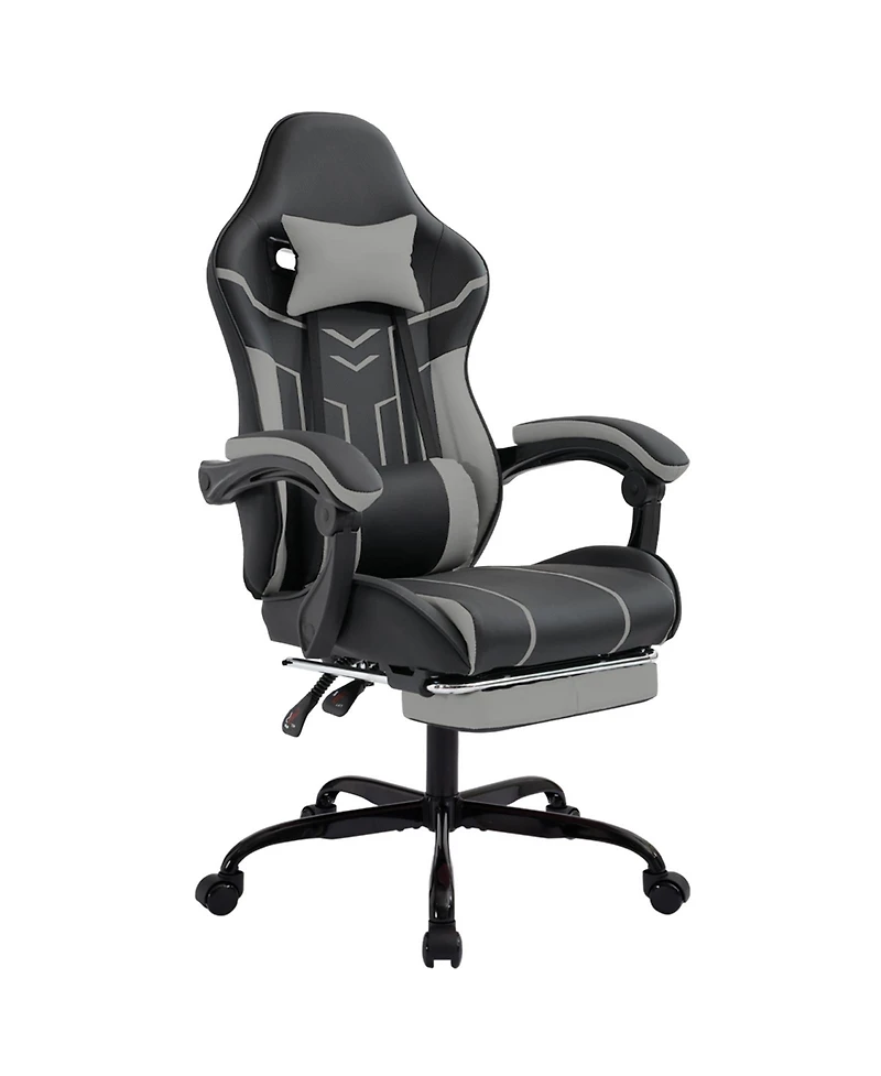 Flynama Massage Gaming Chair with Footrest ,Ergonomic Office Chair