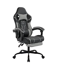 Flynama Massage Gaming Chair with Footrest ,Ergonomic Office Chair
