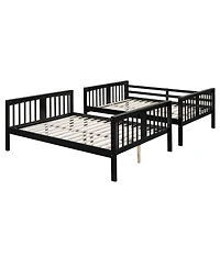 Streamdale Furniture Over Bunk Bed with Ladder - Espresso