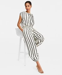 On 34th Womens Striped Bubble Top Striped Balloon Leg Pants Macys Exclusive
