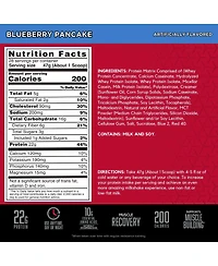 Bsn Syntha-6 Premium Protein Powder, Whey Protein, Micellar Casein, Milk Protein Isolate Blend, 5g Fat, Blueberry Pancake, 28 Servings