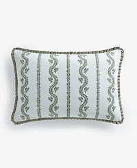 Charter Club Embroidered Garden Floral Decorative Pillow, 14" x 20", Macy's Exclusive