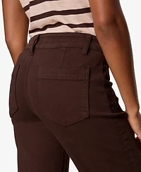 Sanctuary Petite The Marine Wide-Leg Cropped Jeans