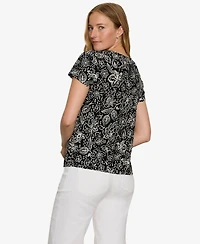 Sanctuary Petite Crewneck Short-Sleeve T-Shirt