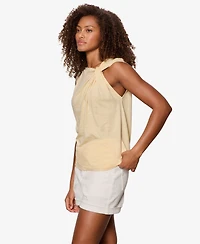 Sanctuary Petite Twisted Muscle Sleeveless T-Shirt