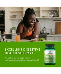 Swanson FemFlora Feminine Probiotic Supplement for Women Supports Oral, Gi and Vaginal Flora 9 Billion Cfu Per Capsule, 60 Capsules