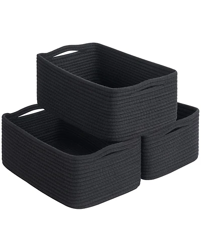 Gnuadz 3Pack Rope Shelf Basket Woven Organizing Bins Gift