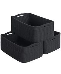Gnuadz 3Pack Rope Shelf Basket Woven Organizing Bins Gift