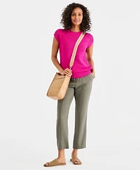 Style & Co Women's Mixed-Stitch Dolman-Sleeve Sweater, Macy's Exclusive