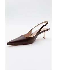 Prologue Shoe Women's Marten Slingback Pointed Toe Pump