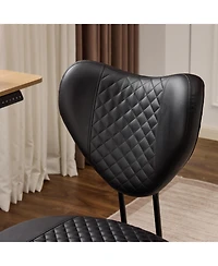 Flynama Upgraded Cross-Legged Swivel Chair,Pu Ergonomic Meditation Chair