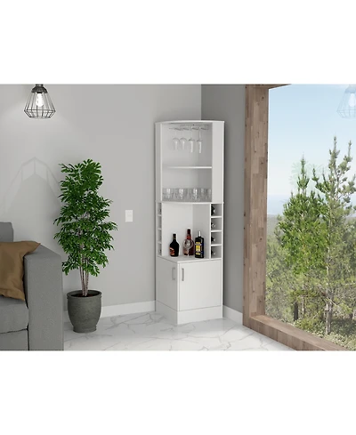 Flynama Bar Cabinet with 1 Cabinet, 2 Shelfs Finish