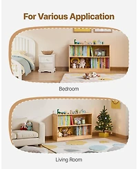 Gouun Montessori Bookshelf, 35.4 in Width Toy Storage Organizer, 2