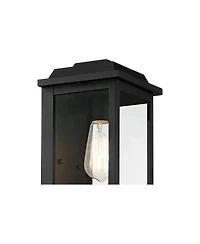 John Timberland Eastcrest Modern Outdoor Wall Light Fixture Textured Clear Glass Panels for Post Exterior Barn Deck House Porch Yard Patio