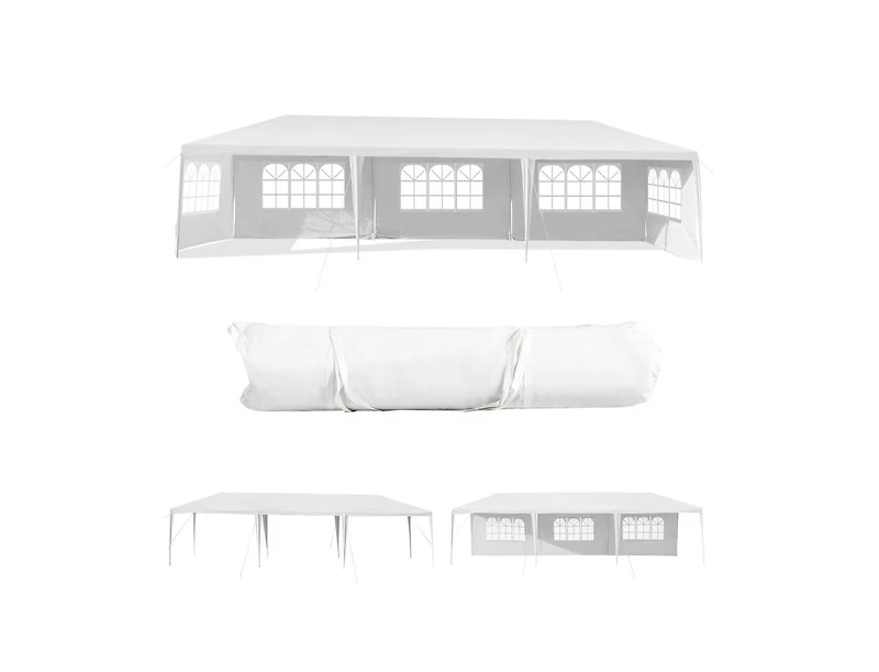Clihome 10 x 30 Feet Canopy Tent with 5 Removable Sidewalls for Party Wedding