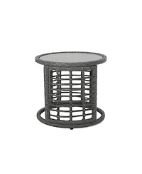 Mondawe Outdoor Side Table, Compact Patio & Balcony Accent