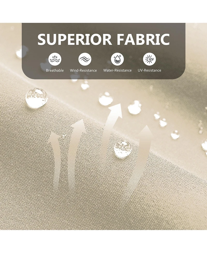 Homfan Outdoor Porch Swing with Adjustable Canopy Patio Swing, Heavy Duty for Adults, Metal Frame Garden, Backyard and Poolside