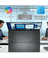 Dell Pro 16 16" Traditional Laptop Intel Core 5 8GB Ram Intel Graphics 256GB Ssd Storage Windows 11 Pro 60Hz
