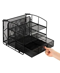 Gnuadz Desktop Organizer 3 Trays Drawer File Holder