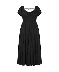 City Chic Women's Leo Tier Maxi Dress