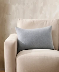 Dkny Pure Faux Cashmere Pearl Blue Decorative Pillow, 14" x 30"