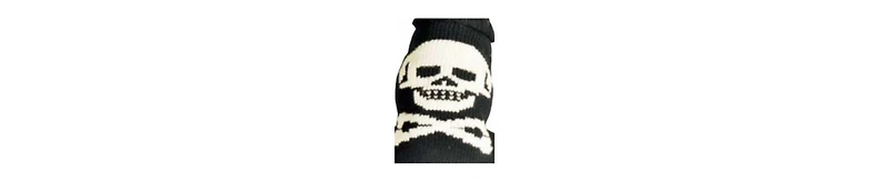 Chilly Dog Black Skull Dog Sweater