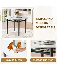 Rainsken 42'' Round Dining Table