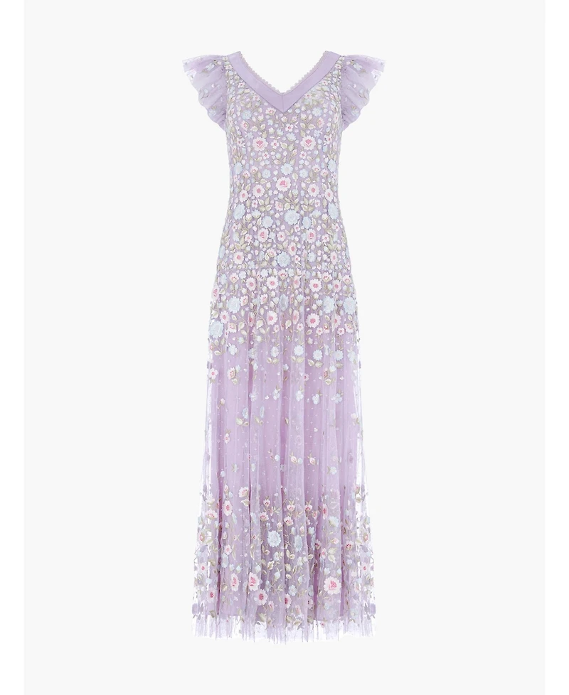 Needle & Thread Women's Ethereal Blooms Short Sleeve Ankle Gown